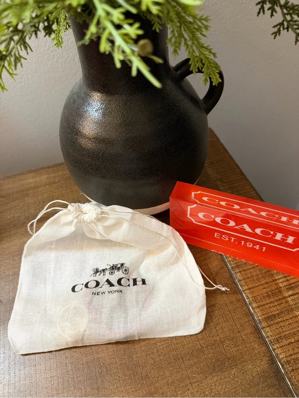 Coach Swivel Apple Charm